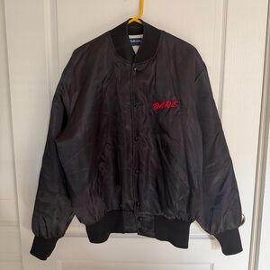 VINTAGE 90s D.A.R.E. Black Bomber Jacket SzXL